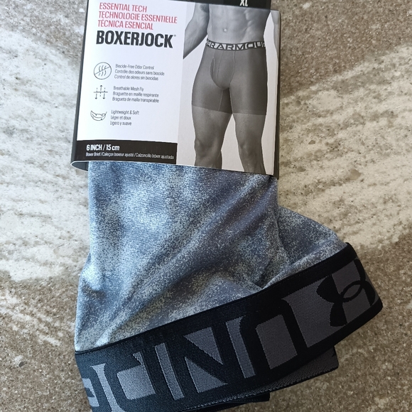 NEW Under Armour Men's Essential TECH Boxerjock Underwear New Size XL - Picture 2 of 2